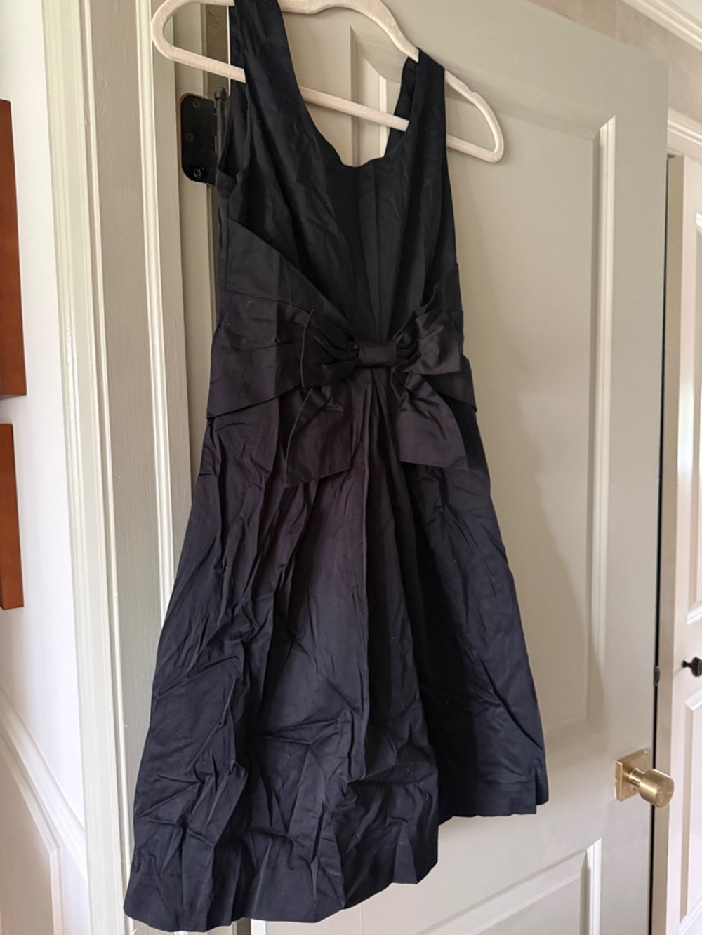 kate spade Black Sleeveless Bow-Front Mini Dress